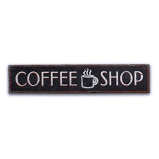 Coffee Shop, Coffee Shop Decor, Coffee - Rustic Distressed Wood Sign