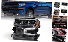 Full LED Headlight Assembly for Chevy Silverado 1500 2019 2020 Left Driver Side