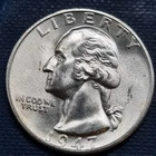 1947 S Washington Quarter 25c Silver BU UNC GEM Brilliant Uncirculated #97312