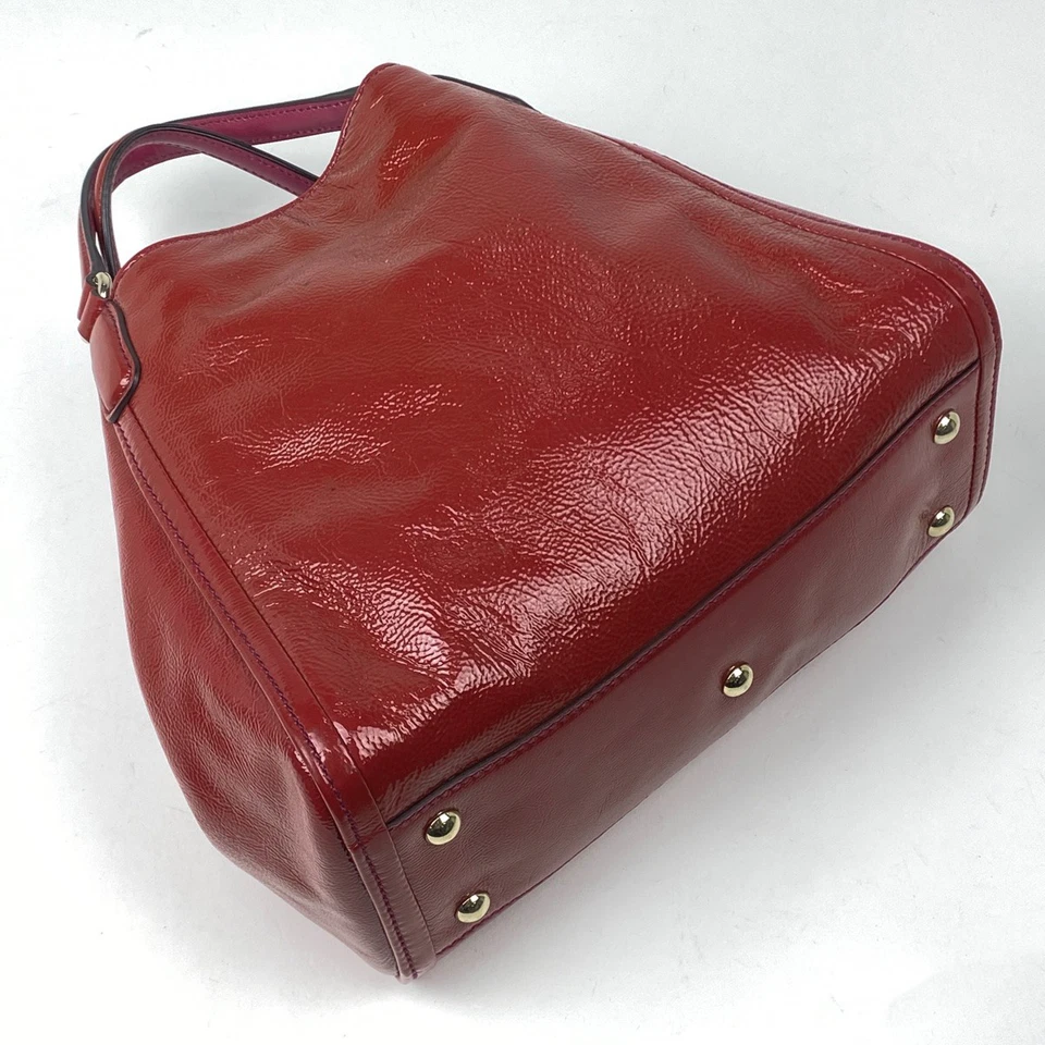 GUCCI Soho Hand Bag 2WAY Shoulder Bag Tassel Fringe Enamel Hand Bag Patent l... - Image 2 of 4