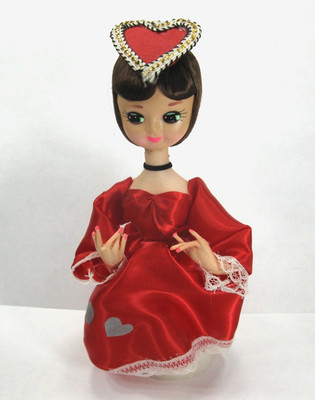 Big Eye Bradley Valentine Doll Cake Topper? Made in Korea Mid Century VTG