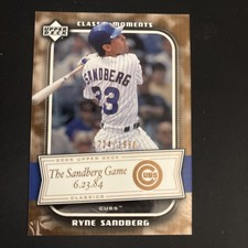 2005 Upper Deck Classics - Classic Moments Ryne Sandberg #CM-RS /1999