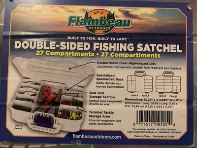 Flambeau Double Sided Fishing Satchel Tacklebox 33,5 x 12x 24 Neu!!!