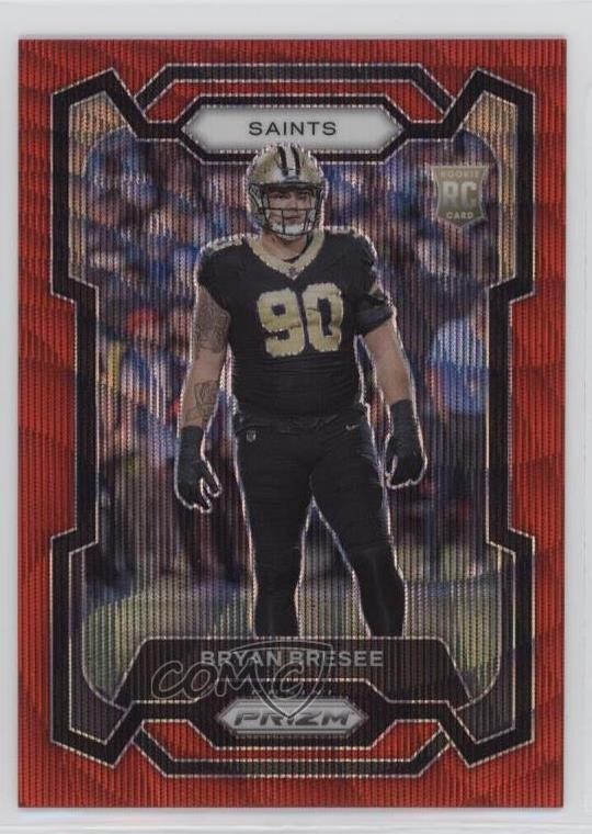 2023 Panini Prizm Rookies Red Wave Prizm 112/149 Bryan Bresee #372 3hk