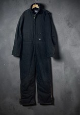 Walls Blizzard Pruf Insulated Black Coveralls Corduroy Collar Mens Large-Tall