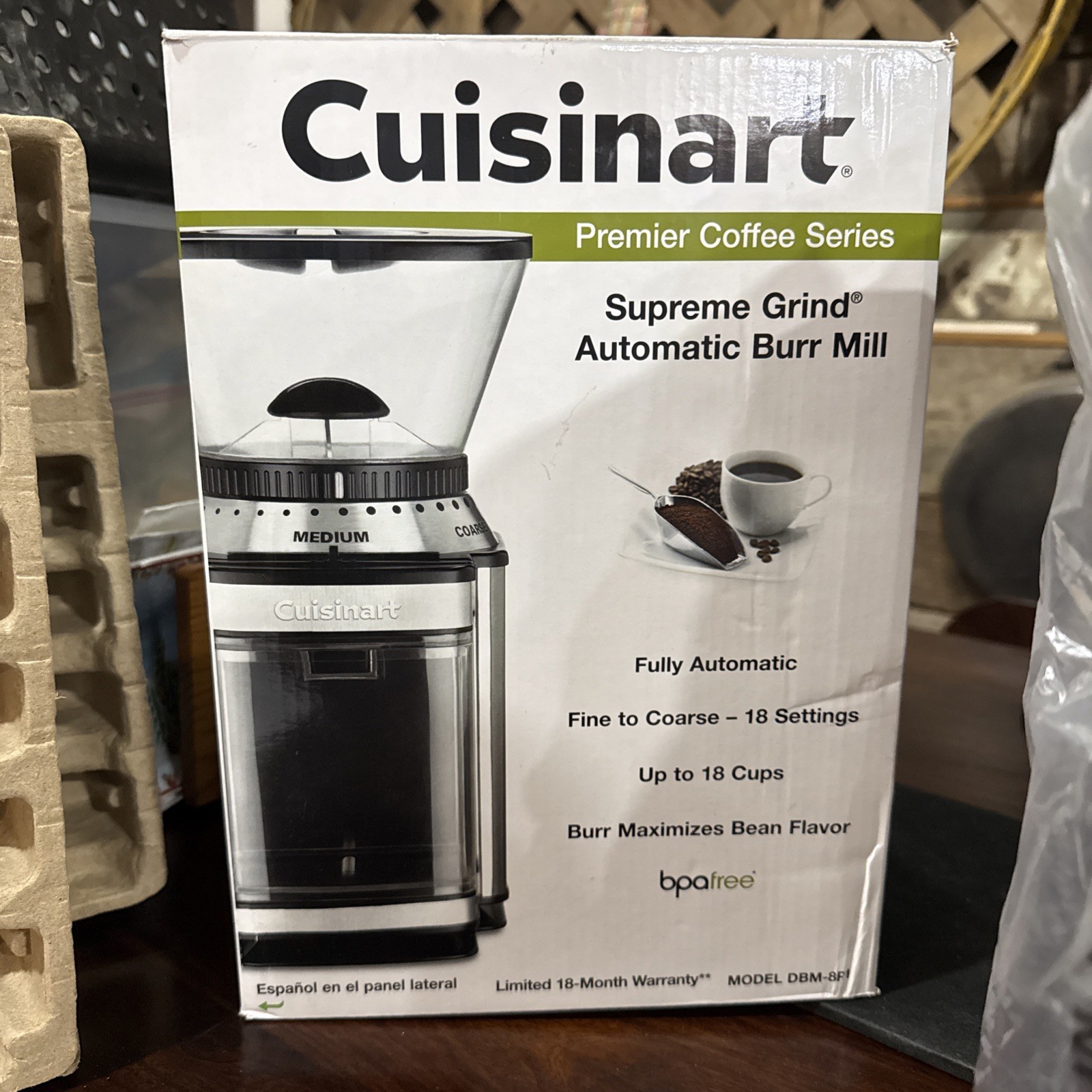 Cuisinart DBM-8 Supreme Grind Automatic Burr Mill * NEW IN B