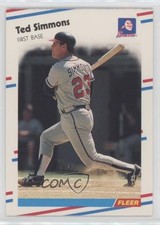 1988 Fleer Ted Simmons #549 HOF 0f3j
