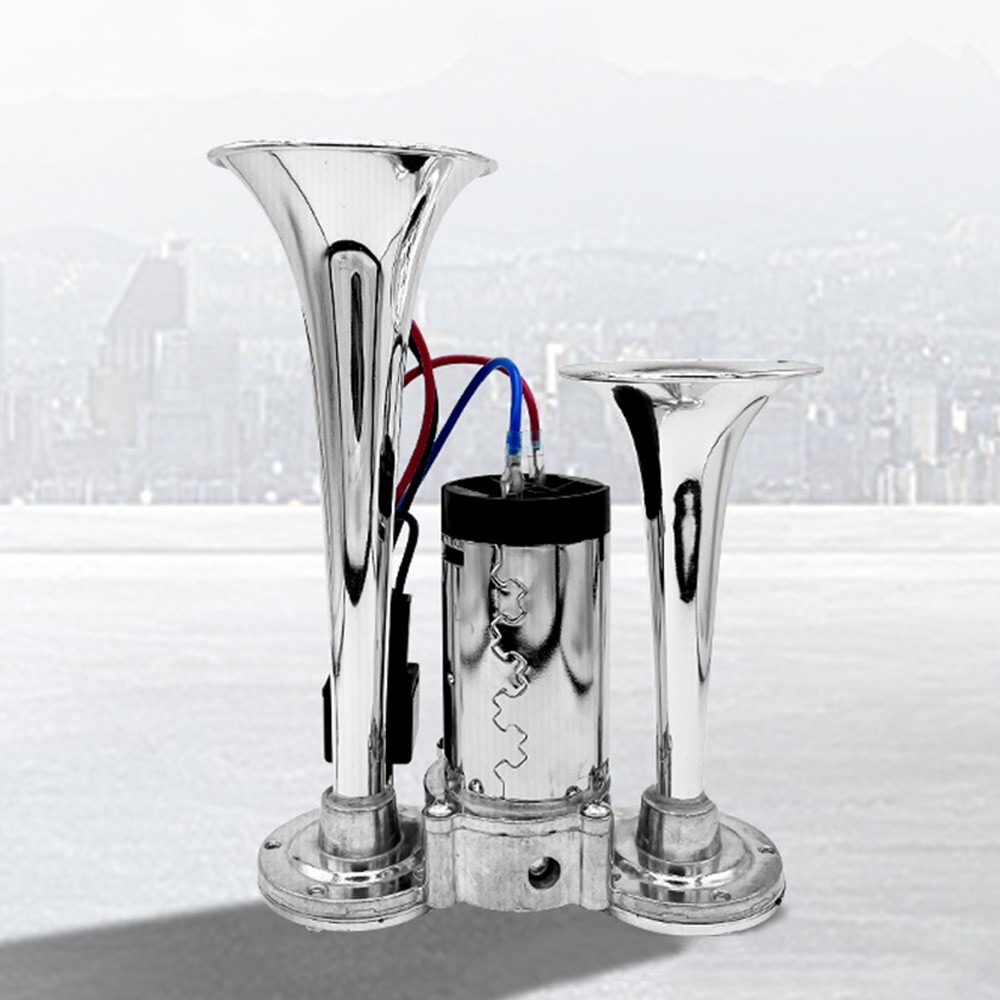 Dual Trumpet Electric Horn Kit for Truck Car Super Loud 1000DB 12V Trains Horns