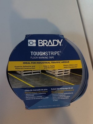 Brady ToughStripe Solid Blue Floor Marking Tape 3 in x 100 ft B-514 (104344)