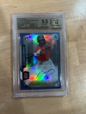 Rusney Castillo 2015 Bowman Chrome RC Blue /150 BCARRC GEM MT BGS 9.5 AUTO 10