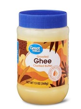 Great Value Grassfed Ghee Clarified Butter Jar, 13oz Full