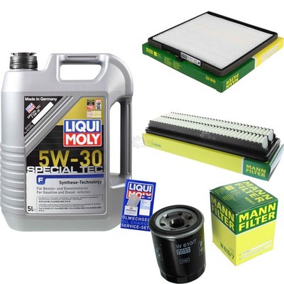 INSPEKTIONSKIT FILTER LIQUI MOLY ÖL 5L 5W-30 für Hyundai i10 BA IA 1.0 10 LPG