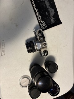 Olympus OM 10 35mm SLR Film Camera with Different lens Kit