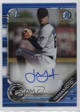 2019 Bowman Chrome Prospects Blue Refractor 13/150 Jordan Yamamoto Auto i6j