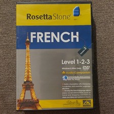 Rosetta Stone French Level 1-2-3 DVD Sealed