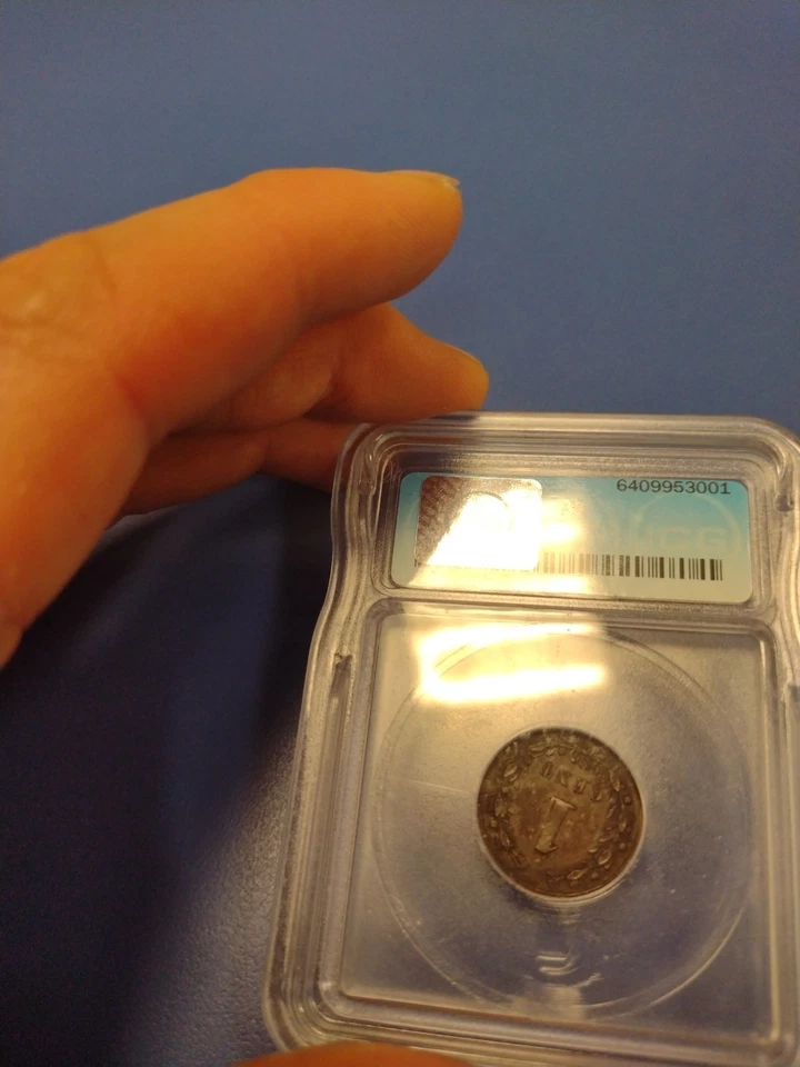 RARE 1878 Netherlands 1 Cent ICG AU58 GRADED SLAB COIN CERTIFIED AU 58 Corroded  - Image 4 of 4