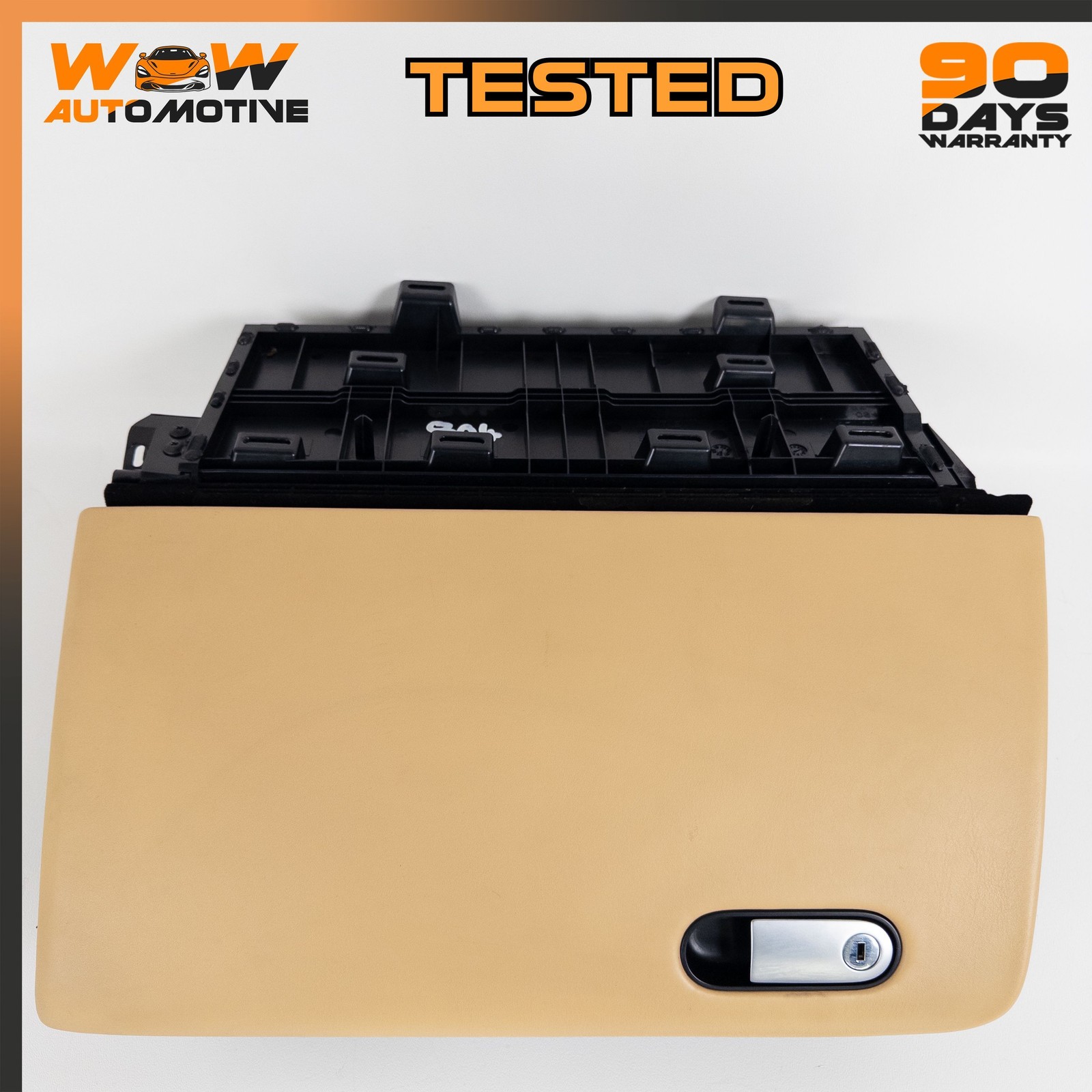 07-17 BENTLEY CONTINENTAL GTC GT DASHBOARD GLOVE BOX STORAGE COMPLETE BEIGE OEM