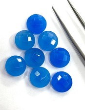 Natural Blue Chalcedony Round Briolette Cut AAA Quality Loose Gemstone