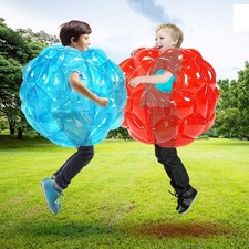 2 Pack Inflatable Bumper Balls for Kids  Adults Giant Sumo Balls Bounce Body Bu