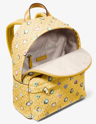 Michael Kors Slater Medium Chain Backpack Yellow 35F5G04B6I Vegas
