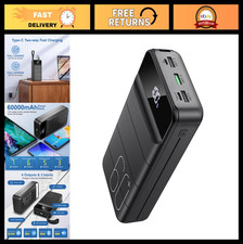 High Capacity 60000mAh Portable Charger Power Bank, 22.5W Fast Charging, USB C,