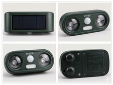 INTEY Cat Repellent Ultrasonic INTAD01 Waterproof Solar Garden Animal