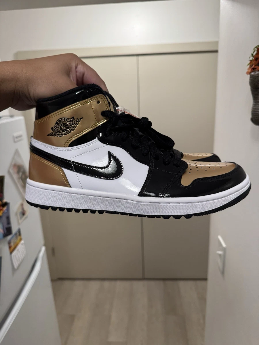 Las mejores ofertas en Jordan 1 Golf High Gold Toe | eBay