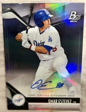 2021 Bowman Platinum - Top Prospects Omar Estevez #TOP-51 Autographs (AU, RC)