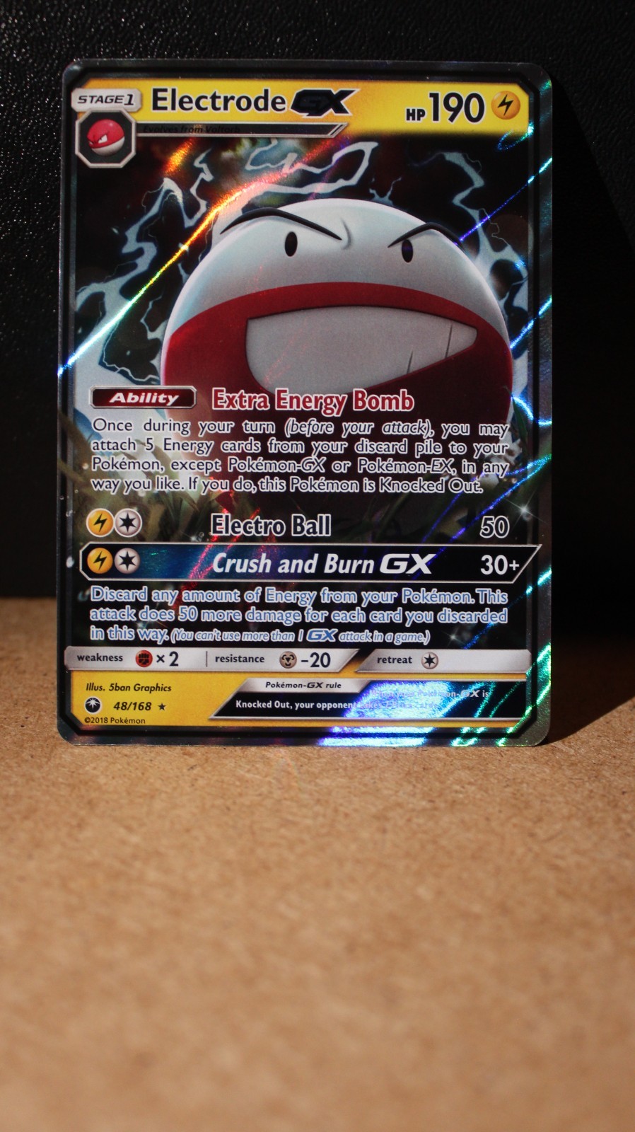 Electrode GX Ultra Rare SM - Celestial Storm 48/168 Near Mint