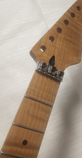 22frets Roasted Flame Maple Electric Guitar Neck 25.5inch Lock nut