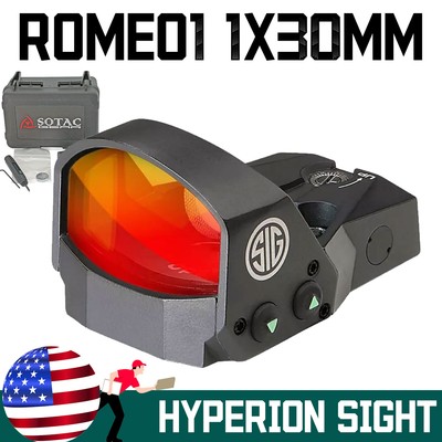 SIG SAUER Romeo1 1x30mm 6 MOA Red Dot Black Reflex Sight (SOR11600) new - copy