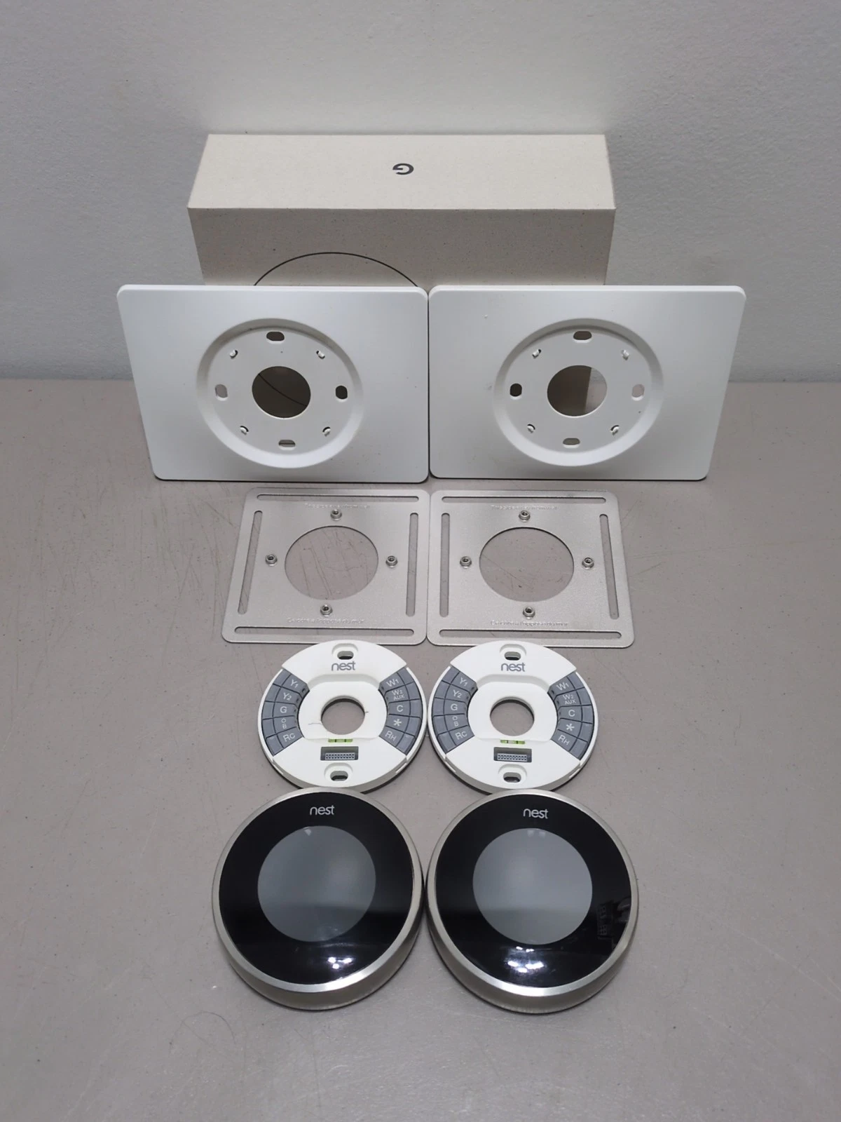 Google Nest 2nd Generation Learning Programmable Smart Thermostat Pair of 2