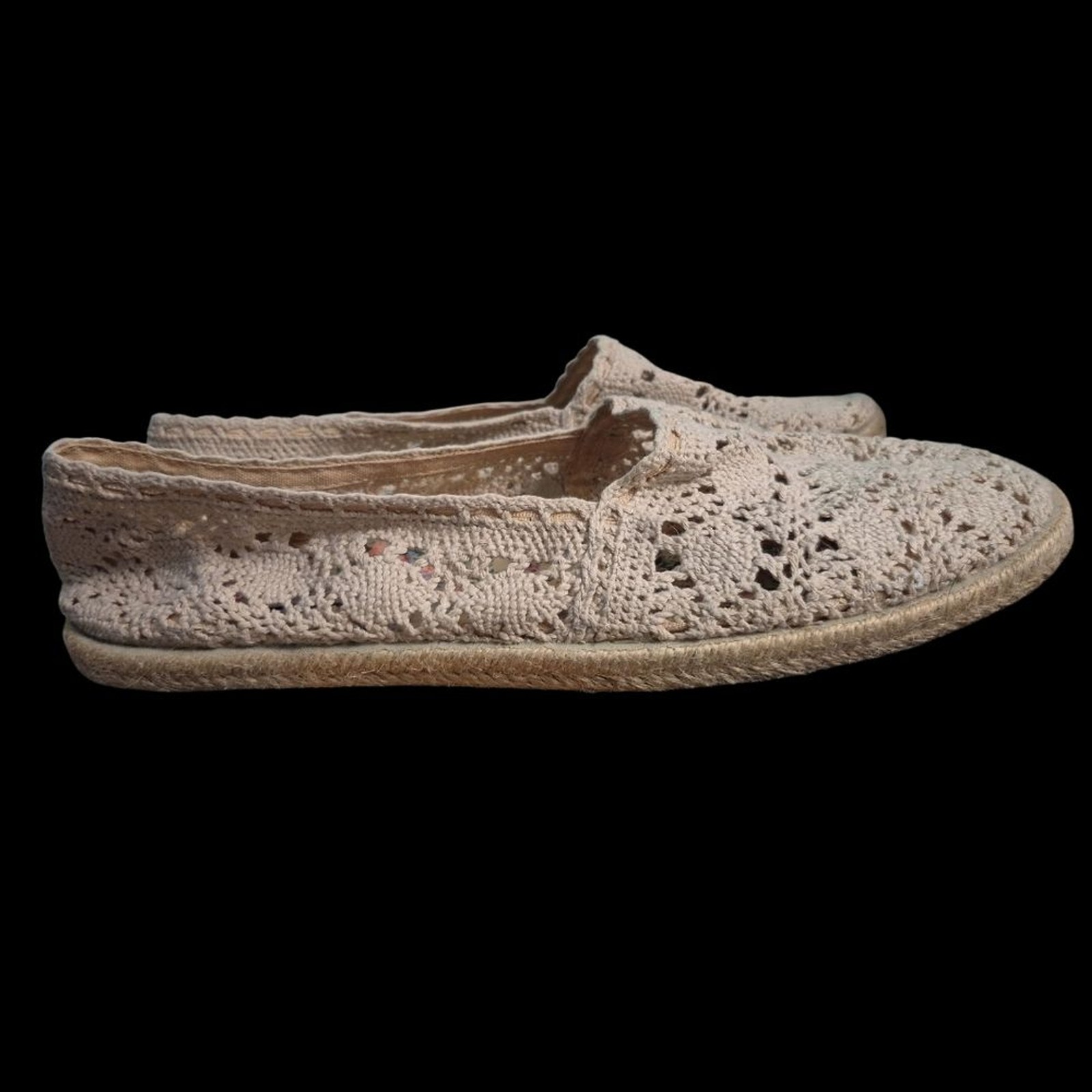 APL Espadrillas all'uncinetto scatenate taglia 10 pizzo