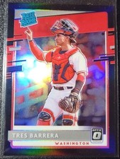 2020 Panini Donruss Optic #74 Tres Barrera RC Rated Rookie Black Prizm /25