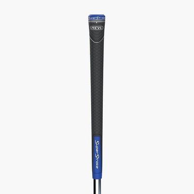 SuperStroke REVL Player Club Grip (Grey/Blue, Midsize) Golf NEW