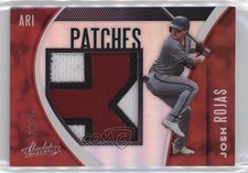 2021 Panini Absolute Patch Holo Silver 24/25 Josh Rojas #PAT-RJ Patch 1lj1
