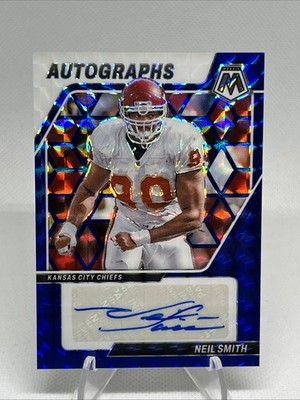 2024 Panini Mosaic - Autographs Mosaic Neil Smith #AM-NSH Blue Prizm /99 (AU)