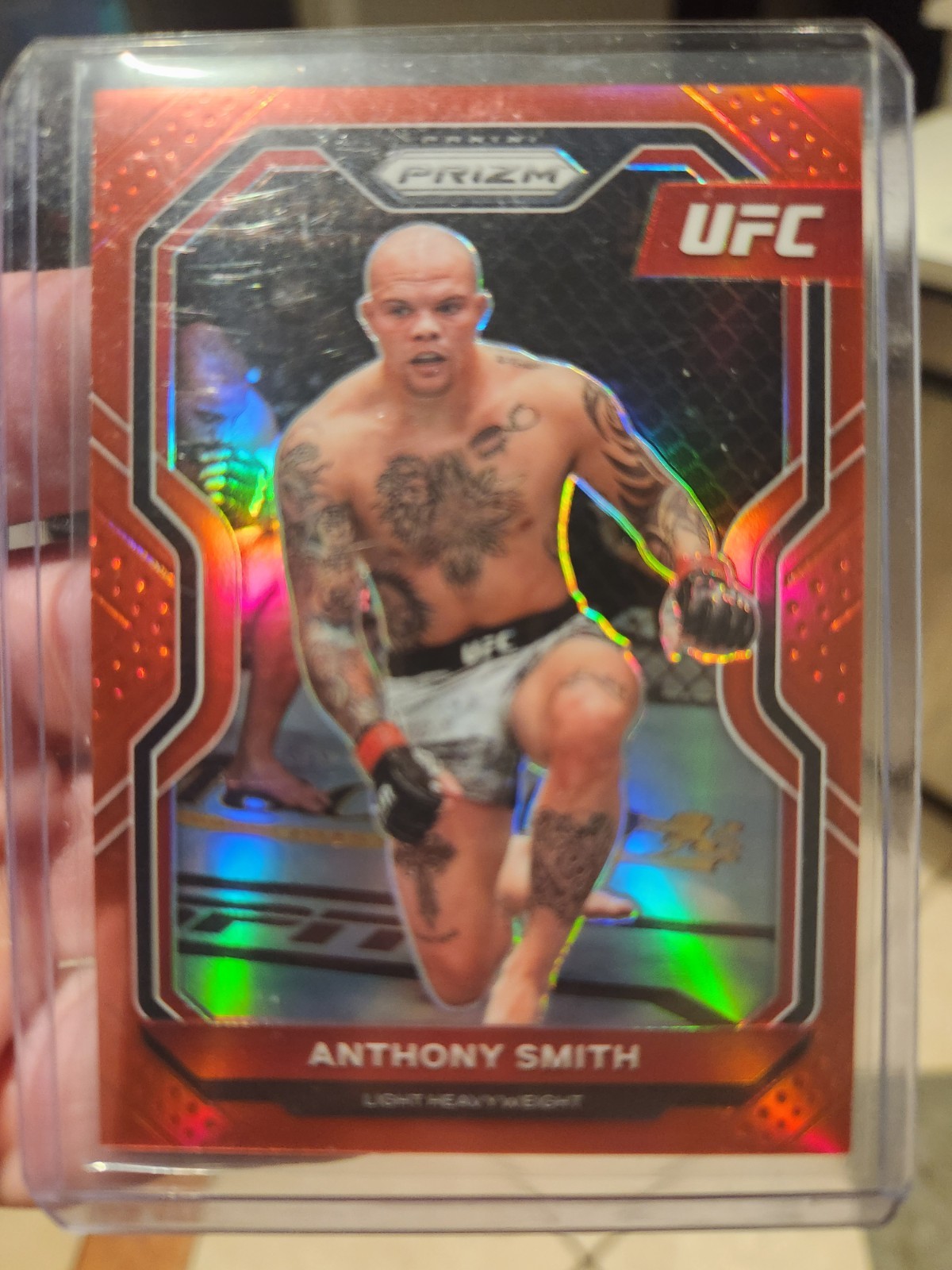 2021 Panini Prizm UFC Red Prizm 112/275 Anthony Smith #96 01b5