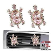 2pcs Sea Turtles Car Air Freshener Vent Clip - Bling Cute Turtle Vent - Pink 2pcs Sea Turtles Car Air Freshener Vent Clip - Bling Cute Turtle Vent - Pink