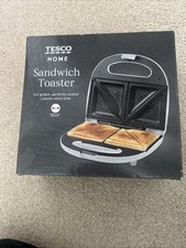 Still Boxed Tesco Sandwich Toaster/Maker Black Kitchen Appliance