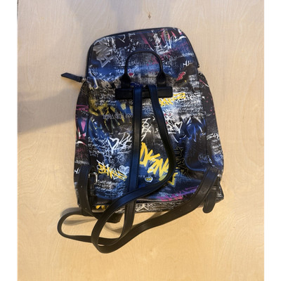DKNY Graffiti Multicolor Backpack with Zip Closure, Top Handle & Shoulder Strap
