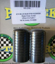 Protek Clip-on Bar End Slider Suzuki 1998 1999 2000 2001 2002 2003 TL1000R Black