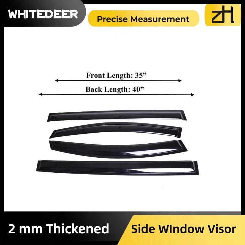 Se adapta a Mazda 5 Mazda5 2006-2015 visera de ventana lateral protector deflector de lluvia solar grueso Foto 2 de 4