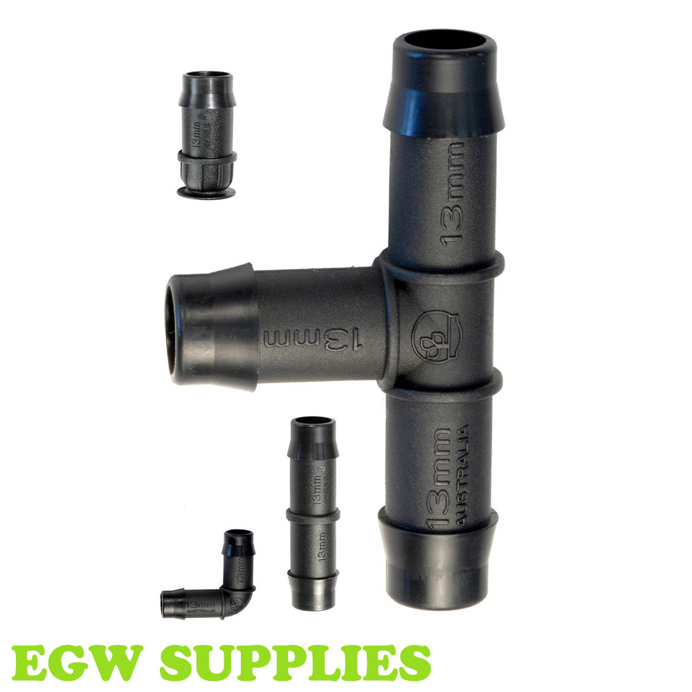 13mm Irrigation Pipe Fittings Soaker Hose Connectors Hozelock Antelco