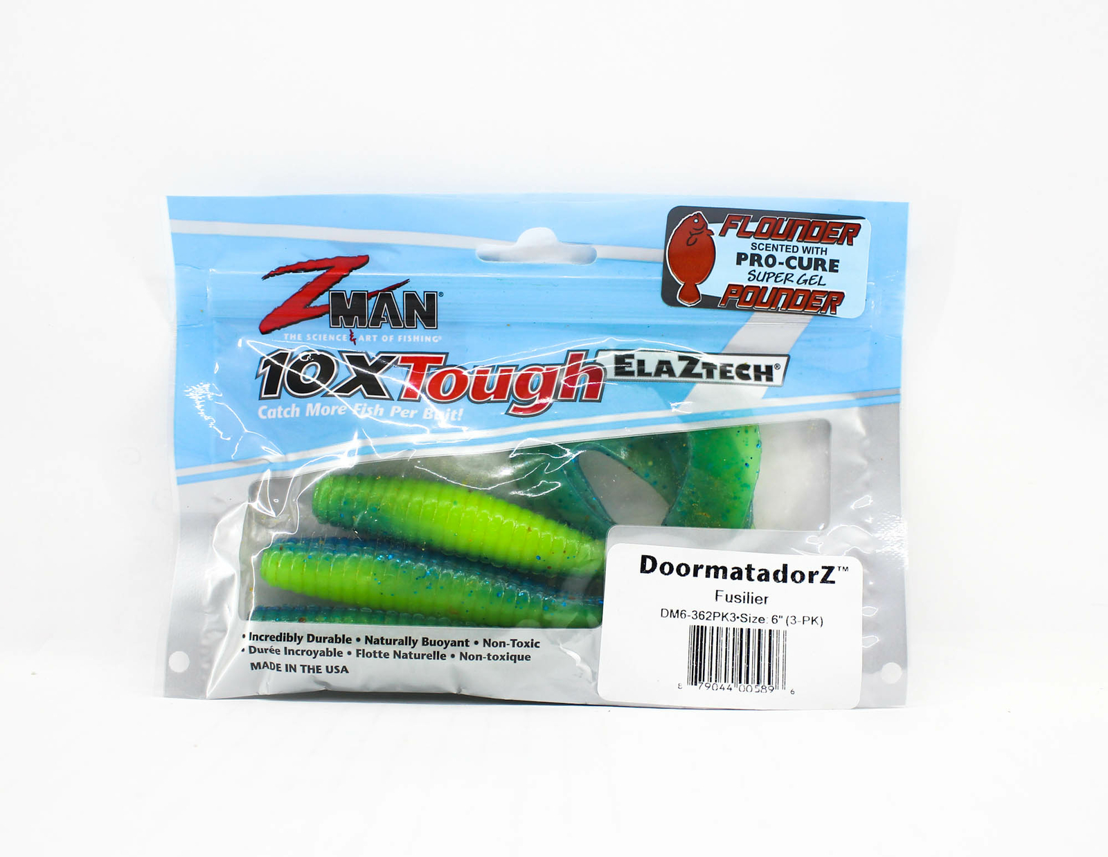 Zman Soft Lure DoormatadorZ 6 Inch 3/Pack Fusilier (5896) eBay