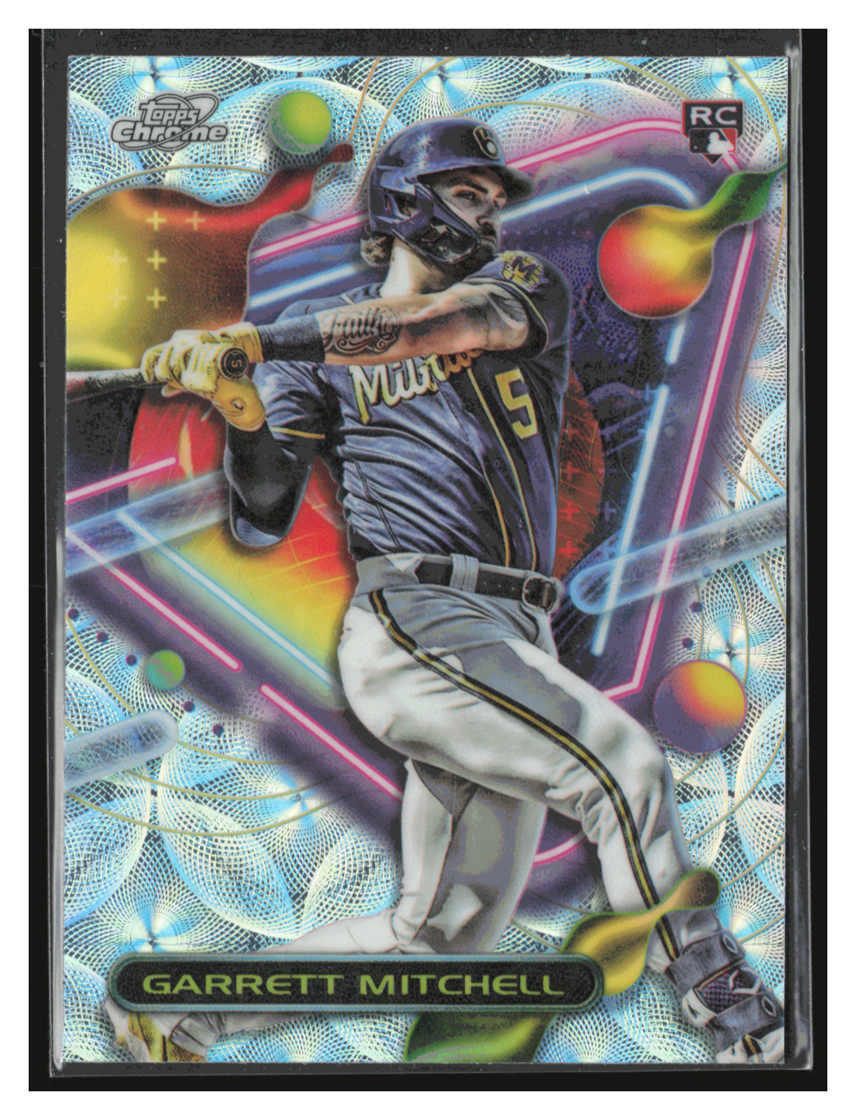 Garrett Mitchell RC - 2023 Topps Cosmic Chrome Nucleus Refractors #154