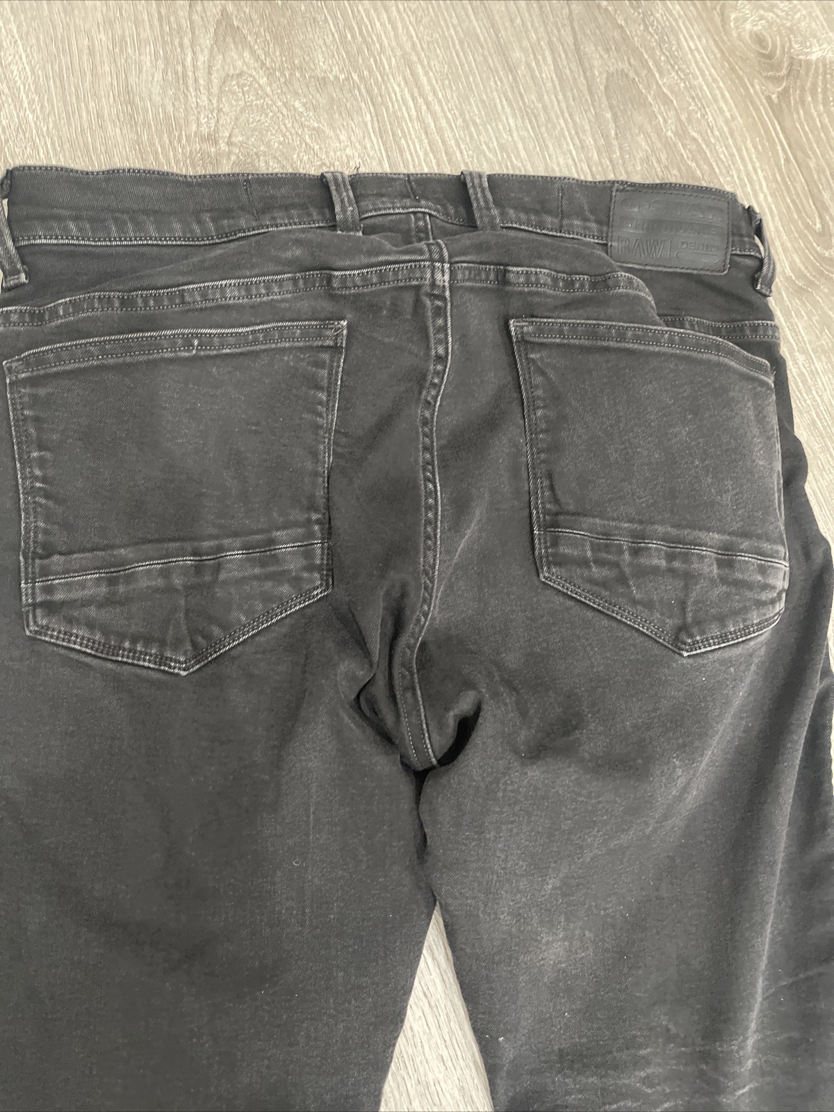 G-STAR RAW Airblaze 3D Skinny Jeans Men's 34X32 Black Mid Rise Thigh Pockets image 5