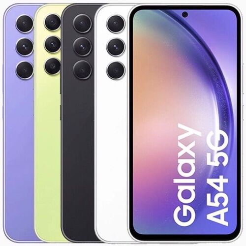 Samsung Galaxy A54/5G/128GB Unlocked Android SmartPhone Black/Lime/Purple /White - Picture 1 of 47