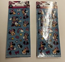 New 2 Packages Hallmark Disney Stickers Minnie Mouse made in USA 80 Stickers