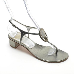 ladies pewter sandals